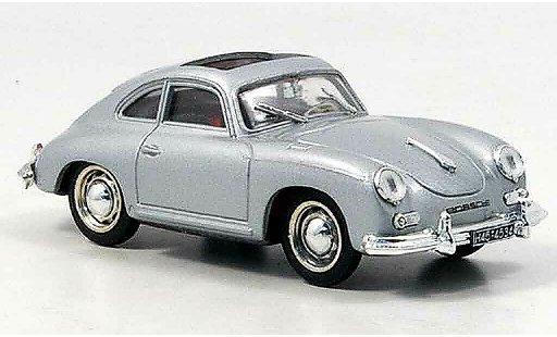 Porsche 356 1952 1/43 Brumm Coupe gris metallisee geoffnetes Schiebetecho coche miniatura