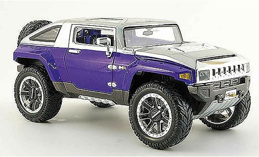 Hummer HX Concept 1/18 Maisto azul gris tuning coche miniatura
