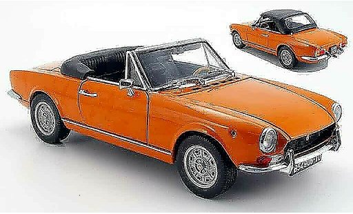 Fiat 124 Limousine 1/18 Sun Star naranja geoffnetes capota 1969 coche miniatura