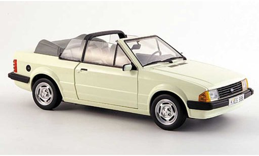 Ford Escort GL 1/18 Sun Star cabriolet cremeblanco 1984 coche miniatura