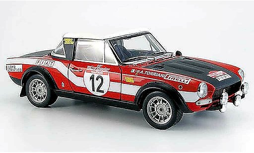 Fiat 124 Abarth 1/18 Sun Star no. 12 rallye san remo 1973 coche miniatura