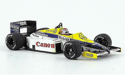 Honda F1 Base 1/43 Minichamps Williams FW 10 No.5 Canon Test Paul Ricard Dez. 1985 coche miniatura