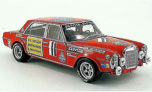 Mercedes 300 6.8 1/18 Minichamps amg no.11 24h paul ricard 1971 coche miniatura
