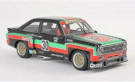 Ford Escort RS 1800 1/43 Minichamps MKII No.30 Castrol DRM Mainz-Finthen 1976 H.Heyer coche miniatura