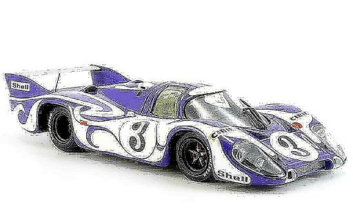 Porsche 917 1970 1/43 Minichamps Hippie Training Le Mans coche miniatura