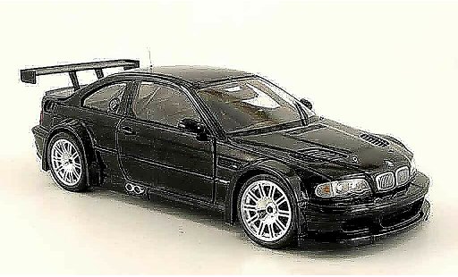 Bmw M3 coupe 1/18 Minichamps GTR E46 street negro 2001 coche miniatura