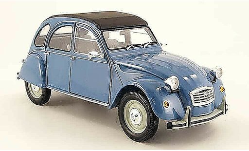Citroen 2CV Berline 1/18 Minichamps azul 1983 coche miniatura