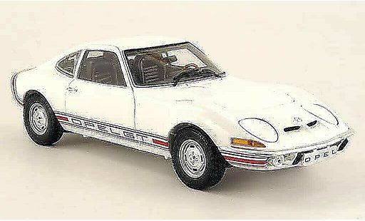 Opel GT Base 1/18 Minichamps 1900 blanco 1970 coche miniatura