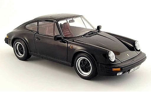 Porsche 911 3.2 1/18 Minichamps carrera negro 1983 coche miniatura