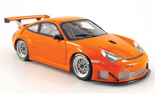 Porsche 911 GT3 RSR 1/18 Minichamps naranja alms 2004 coche miniatura