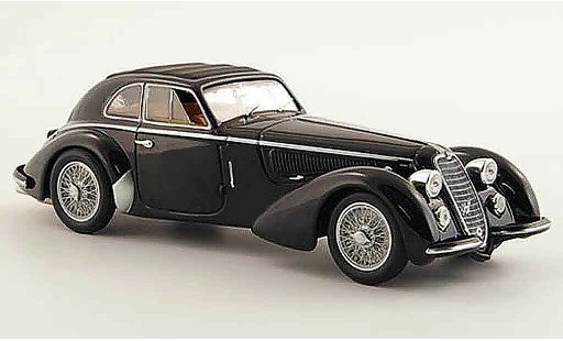 Alfa Romeo 8C 2900 b mm roadster 1/43 Minichamps lungo negro 1938 coche miniatura