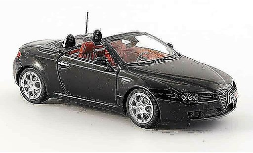 Alfa Romeo Spider Brera cabriolet 1/43 Minichamps negro 2007 coche miniatura