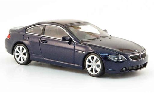 Bmw 650 E64 1/43 Minichamps Coupe azul 2006 coche miniatura