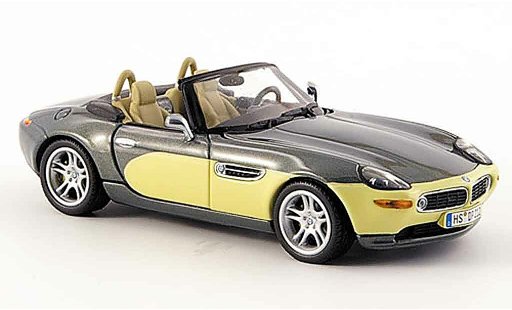 Bmw Z8 roadster 1/43 Minichamps gris beige geoffnetes capota 1999 coche miniatura