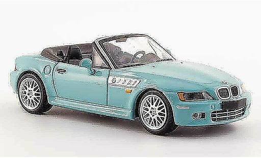 Bmw Z3 roadster 1/43 Minichamps turquesa 1999 coche miniatura