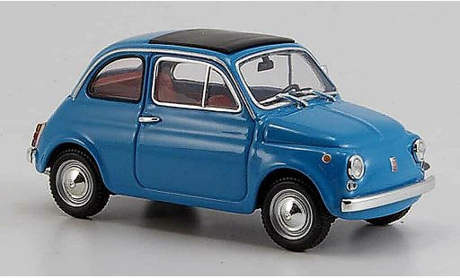 Fiat 500 B 1/43 Minichamps azul 1965 coche miniatura