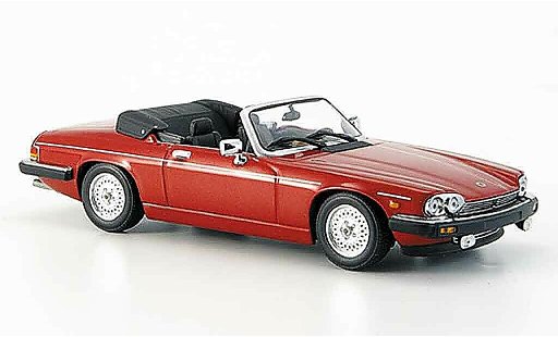 Jaguar XJS 1980 1/43 Minichamps cabriolet rojo geoffnetes capota coche miniatura