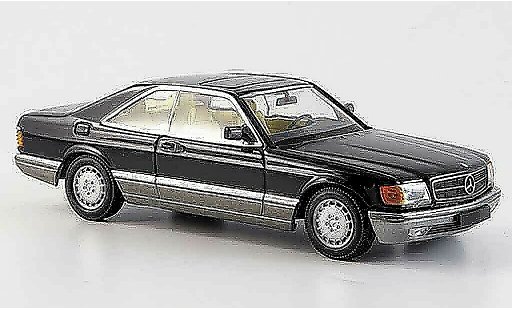 Mercedes 560 Coupe 1/43 Minichamps negro 1986 coche miniatura