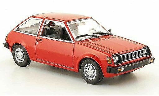 Mitsubishi Colt Base 1/43 Minichamps rojo 1978 coche miniatura