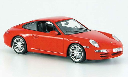 Porsche 911 Carrera 1/43 Minichamps rojo ''100.000ster 911'' 2007 coche miniatura