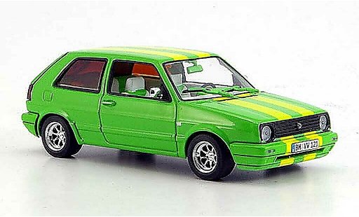 Volkswagen Golf Base 1/43 Minichamps Street Racer verde coche miniatura