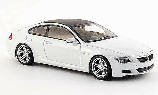Bmw M6 Coupe 1/43 Minichamps E63 blanco Linea Bianco 2007 coche miniatura