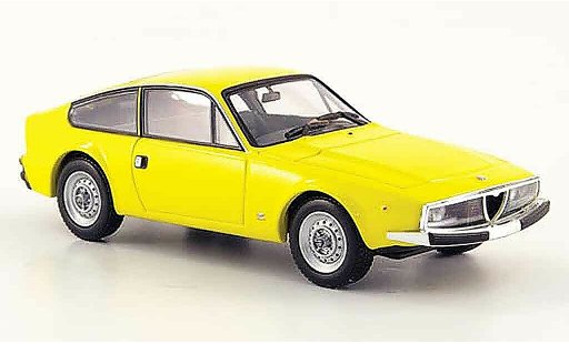 Alfa Romeo Junior Z 1600 1/43 Minichamps amarillo 1972 coche miniatura