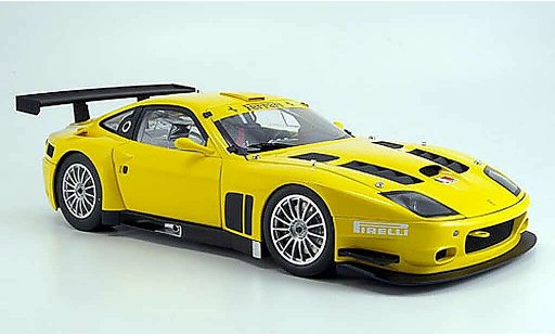 Ferrari 575 GTC 1/18 Kyosho amarillo 2005 coche miniatura