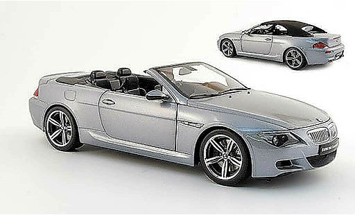 Bmw M6 Cabriolet 1/18 Kyosho E64 gris 2005 coche miniatura