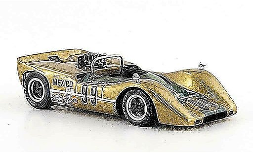 McLaren M6 Base 1/43 Spark B No.99 M. Solana ganador Mexico 1968 coche miniatura