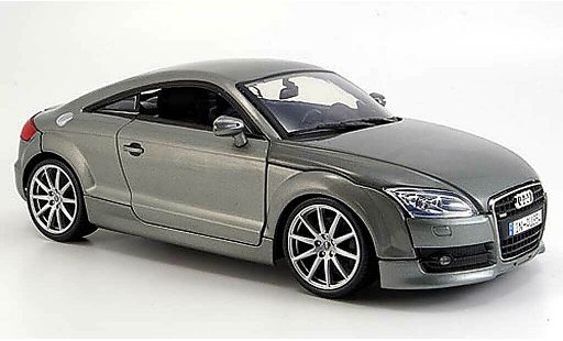 Audi TT coupe 1/18 Motormax gris 2007 coche miniatura