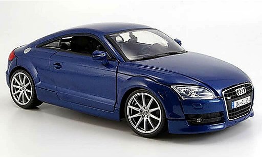 Audi TT coupe 1/18 Motormax azul 2007 coche miniatura