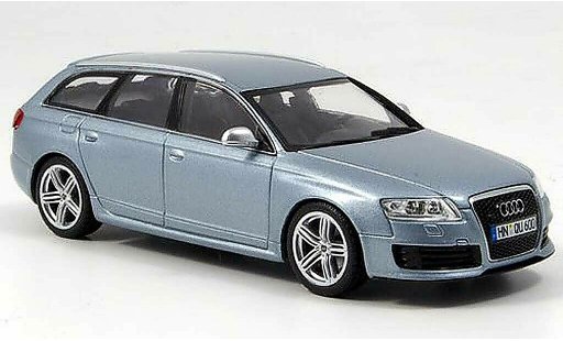 Audi RS6 avant 1/43 Minichamps gris azul 2008 coche miniatura
