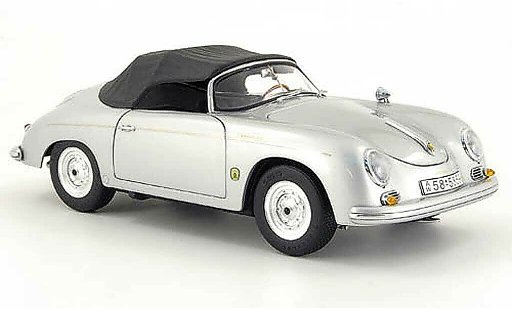Porsche 356 Speedster 1/18 Schuco gris coche miniatura