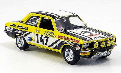 Opel Ascona A Rally 1/43 Schuco no.147 frohlich rallye monte carlo 1974 coche miniatura