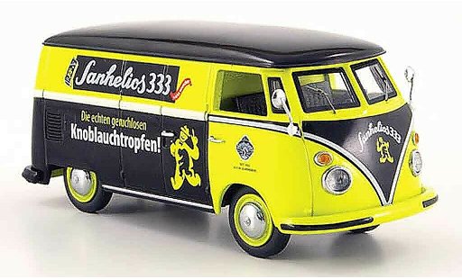 Volkswagen Combi Base 1/43 Schuco t 1 furgoneta sanhelios 333 amarillo negro coche miniatura