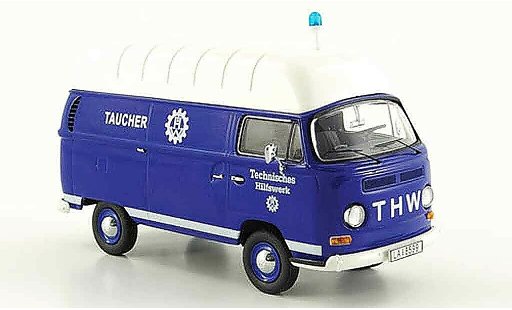 Volkswagen Combi A 1/43 Schuco t2a furgoneta thw taucher hochtecho coche miniatura