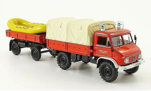 Mercedes Unimog 401-404 1/43 Schuco 404 pompier Gaggenau coche miniatura