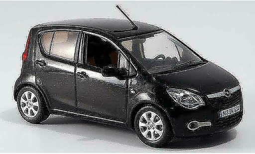 Opel Agila Base 1/43 Schuco negro coche miniatura