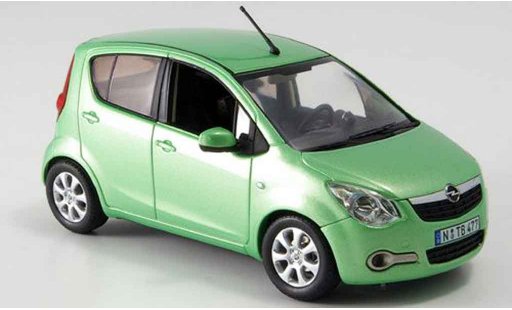 Opel Agila Base 1/43 Schuco verde coche miniatura