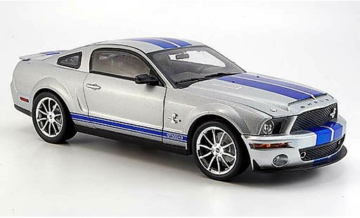 Shelby GT 500 2008 1/18 Shelby Collectibles kr gris/azul coche miniatura