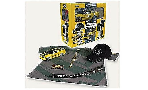 Ford Mustang Cesam 1/18 Norev by Parotech amarillo/gris 2007 coche miniatura