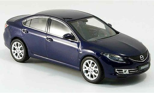 Mazda 6 Base 1/43 Norev Limusina azul 2007 coche miniatura