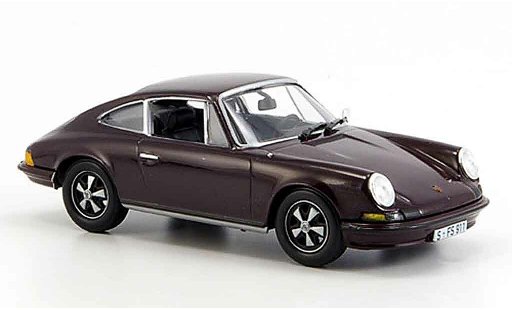 Porsche 911 2.4 1/43 Norev S marron 1973 coche miniatura