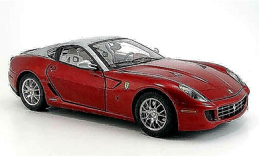 Ferrari 599 GTB 1/18 Hot Wheels Elite rojo et gris elite edition coche miniatura