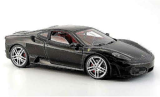 Ferrari F430 Coupe 1/18 Hot Wheels Elite negro avec interieur rojo coche miniatura