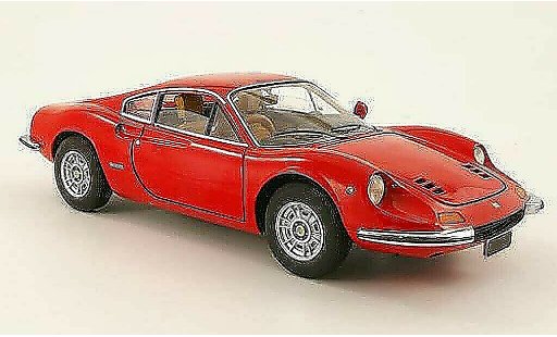 Ferrari Dino GT 1/18 Hot Wheels dino rojo coche miniatura