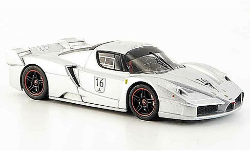 Ferrari Enzo FXX 1/43 Hot Wheels Elite no.16 gris metallisee nurburgring coche miniatura
