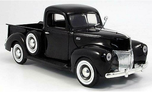 Ford 1940 Pick Up 1/18 Motormax - negro coche miniatura