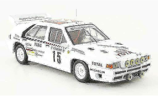 Citroen BX 4TC 1/43 IXO no.15 rallye monte carlo 1986 coche miniatura